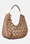 Women Brand Logo Shoulder Bag, Light Brown - 2