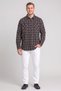 Men Regular Fit Plaid Long Sleeve Casual Shirt, Multicolor - 2