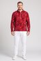 Men Fitted Long Sleeve Running Sweatshirt, Deep Pink - 2