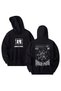Linkin Park Printed Cotton Long Sleeve Hooded Sweatshirt with 3 Yarns