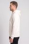 Men Textured Long Sleeve Hoodie, Ivory - 3