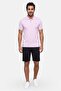 Men Regular Fit Embroidered Logo Short Sleeve Polo Shirt, Lilac - 2
