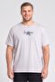 Men Fitted Short Sleeve Running T-Shirt, Light Grey