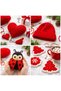 Red Knitting Yarn 50g - 2
