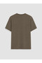 Vizyon New Season Brown Crew Neck Dry Touch Men's T-Shirt - 8