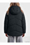 Alita City Lcw Vision Black Hooded Oversize Women's Puffer Coat with a Difference - 4