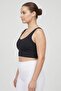 Women Fitted Padded Training Sports Bra, Black - 3