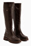 Rosalia Brown Zippered Women's Boots - 4