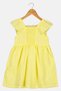 Toddlers Girl Embroidered Dress, Yellow - 3