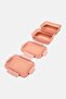 2 Piece Rectangle Food Container, Old Rose - 2