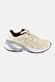 Women Inverse Metallic Lace Up Running Shoes, Off White - 4