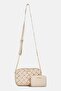Women Brand Logo Cross Body With Wallet, Cream