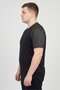 Men Fitted Short Sleeve Training T-Shirt, Black - 3
