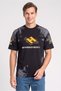 Zoox Men Crew Neck Short Sleeve Graphic Print T-Shirt, Black