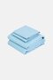 300 Thread Count Organic 4 Pieces Sheet Set, Sky Blue - 3