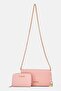 Women Brand Logo Cross Body With Wallet Bag, Pink