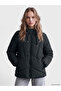 Alita City Lcw Vision Black Hooded Oversize Women's Puffer Coat with a Difference
