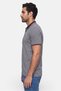 Men Regular Fit Brand Logo Short Sleeve Polo, Grey - 3