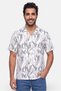 Men Regular Fit Short Sleeve Allover Printed Casual Shirt, Multicolor