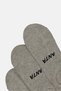Kids Boy 3 Pairs Brand Logo Invisible Socks, Grey - 3