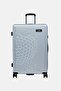 21 Inch Hardshell Check In Spinner Luggage, Silver