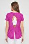 Women Fitted Short Sleeve Running T-Shirt, Purple - 4
