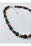 Dalmatian Jasper, Carnelian, and Howlite Natural Stone Necklace - 4