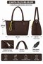 Vx-027 Women's Large Volume Shopper Bag Waterproof Parachute Fabric Lined & Durable Brown - 8
