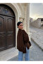 Brown Side Slit Fisherman's Sweater - 3