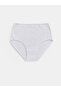 Özmarka New Season Blue High Waist Classic Panties 3-Piece Set - 3