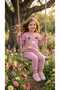 Girl's Winter Tracksuit Set Sweatshirt Bottoms Cotton Three-Thread Ribbed 3-4-5-6-7 Years Old (Please Choose One Size Larger) - 4