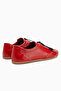 Berry Genuine Leather Red Lace-Up Casual Women's Shoes - 4
