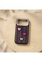 Wildflower Heart Stripe Phone Case for iPhone 18 Pro Max, Beautiful Case for Women's | WIDGETS MATRIX
