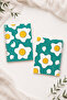 Egg Patterned A5 Spiral Colorful Notebook 45 Sheets 90 Pages 300 Gr Cover Pytkdftr005