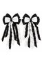 Black and White Buckle 2 Fan Buckles - 2