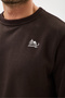 Dark Brown Crew Neck Regular Fit Cotton Basic Sweatshirt - 5