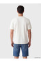 Ozmarka New Season Ecru Crew Neck Men's Pajama Top - 3