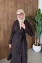 Rain Long Trench Coat Brown - 3