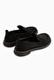 Greta Black Suede Thick Sole Women's Loafer - 5