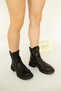 1630 Eren Shoes&Bag Genuine Leather Rubber Band Detailed Casual Thick Sole Comfortable Women's Boots Real Leather Skin Black - 7