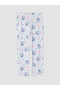 Özmarka New Season Blue Printed Girls' Pajama Set - 7