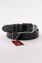 Black Shiny Fine Pattern Crocodile Leather Belt 3.5 cm - 2