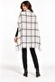 Women's Plaid Patterned Soft Textured Tasseled Knitwear Shawl - 3
