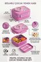 3-Compartment Leak-Proof Children's Lunch Box - Food Container with Sauce Compartment - Children's Lunch Box - Nut Compartment Lunch Box Princess - 2