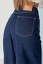 Women's High Waist Jean Loose Fit Extra Wide Leg Denim Trousers 3242 Navy Blue - Premium Series - 3