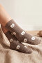 Children's Winter Towel Socks with Teddy Bear Pattern - 2