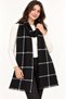 Women's Plaid Patterned Soft Textured Tasseled Knitwear Shawl - 6