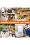 Rolling Storage Bin,Foldable Utility Cart with Swivel Casters - 4