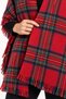 Women's Plaid Patterned Soft Textured Tasseled Knitwear Shawl - 8