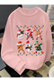 Christmas Dancers Printed Bicycle Sweatshirt - 2